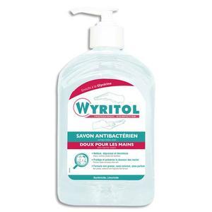 Wyritol - Savon liquide antibactérien désinfectant doux pour les mains - Sans parfum - Flacon pompe 500 ml_0