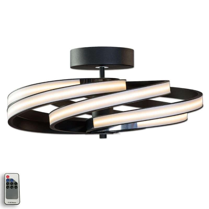 DOMILUCE PLAFONNIER LED ZOYA, NOIR