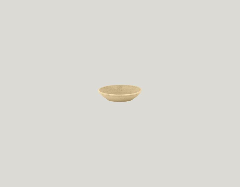 ASSIETTE COUPE CREUSE ROND BEIGE PORCELAINE Ø 7 CM GENESIS RAK