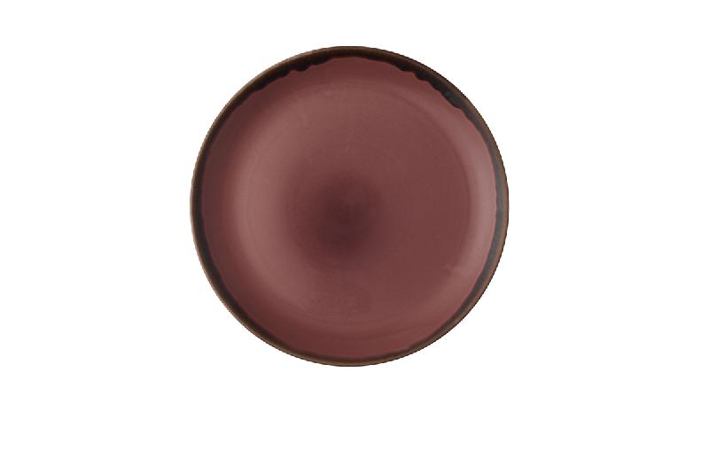 ASSIETTE COUPE PLATE ROND PRUNE PORCELAINE Ø 28,8 CM HARVEST DUDSON