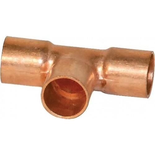 10 X TÉ CUIVRE À SOUDER 130CU - DIAMÈTRE 14 MM BRICOZOR