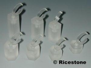 5C) SET (7) ACRYLIQUE TÊTE ORIENTABLE.