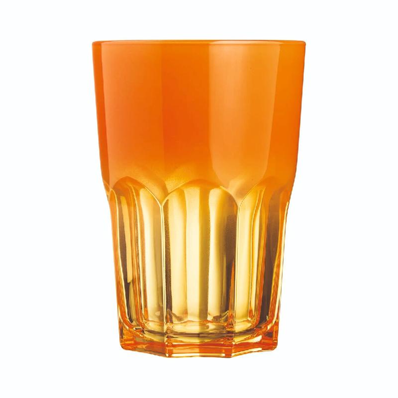 6 verres à eau 40 cl oranges - Summer Pop - Luminarc - orange 0883314923919_0