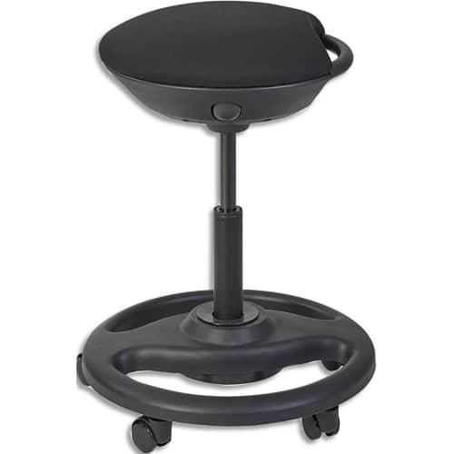 Alba tabouret rolly ergonomique à bascule sur roulette, rembourré avec mousse. Hauteur de 57 cm à 74 cm_0