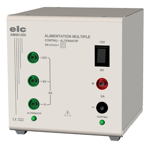 Alimentation stabilisée - 6V ou 12V - 5A continue et symétrique_0