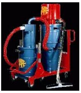 Aspirateur industriel pneumatique - modèle à levier avec séparateur cyclone - aspiration poussières, peintures, poudres, suies_0