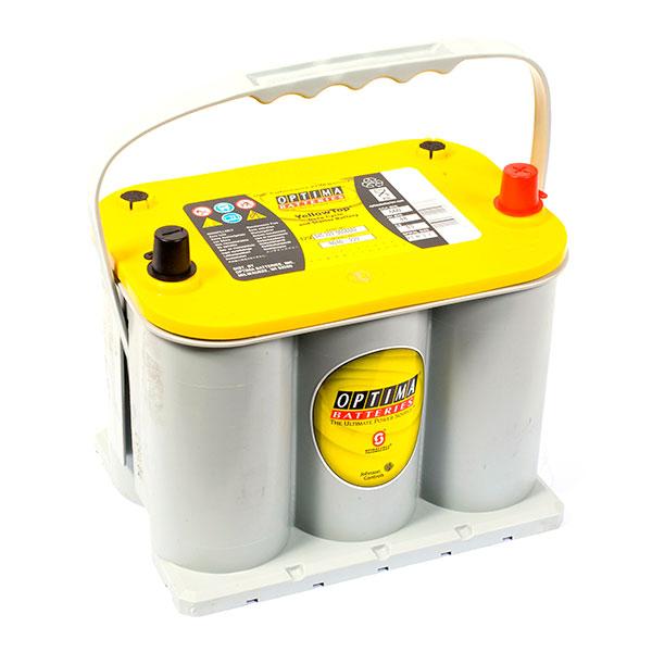 BATTERIE DÉMARRAGE HAUTE PERFORMANCE OPTIMA YELLOWTOP YT R 3.7 DUAL 12V 48AH_0