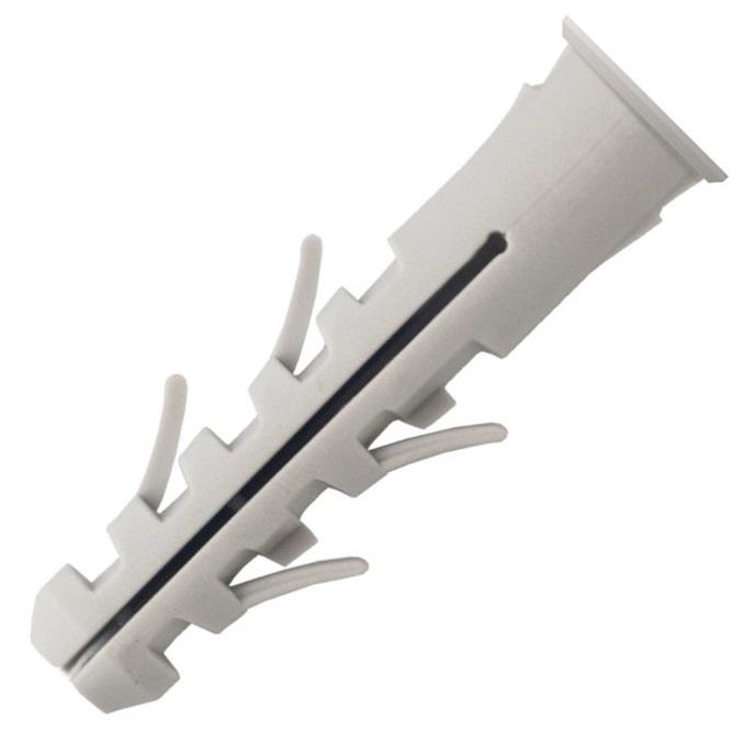 CHEVILLES À EXPANSION NYLON AVEC COLLERETTE 8X40MM BOÎTE DE 100 - SCELL-IT - DSC08