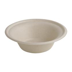 Bols ronds compostables en bagasse coloris naturel Fiesta Compostable 312ml (lot de 50) - VEFC543_0