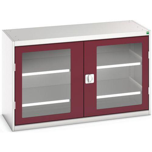 BOTT 1 ARMOIRE VERSO PORTES TRANSPARENTES AVEC 2 TABLETTES 1300X550X800_BOTT
