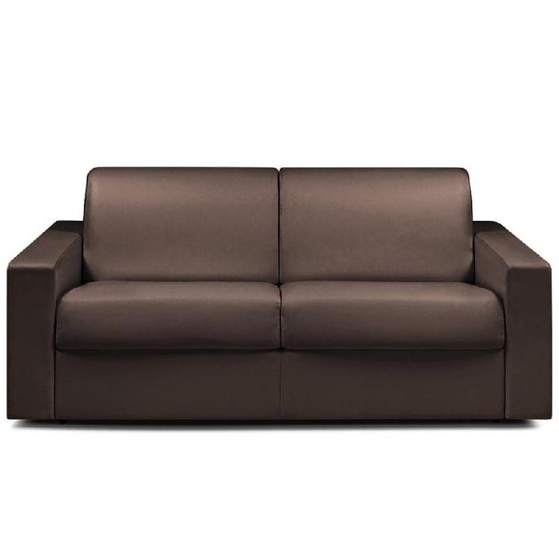 Canapé convertible Night Express 120 cm - Matelas 14 cm en mousse polyuréthane - Marron_0