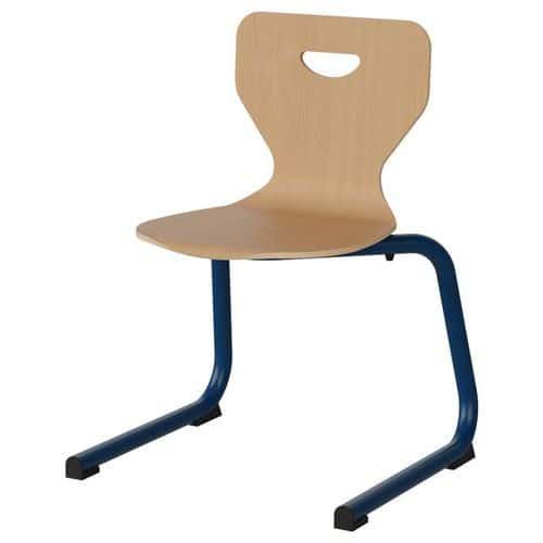 CHAISE MALIBU AST - T4 - COQUE HÊTRE / ACIER BLEU 5005 - MANUTAN EXPERT