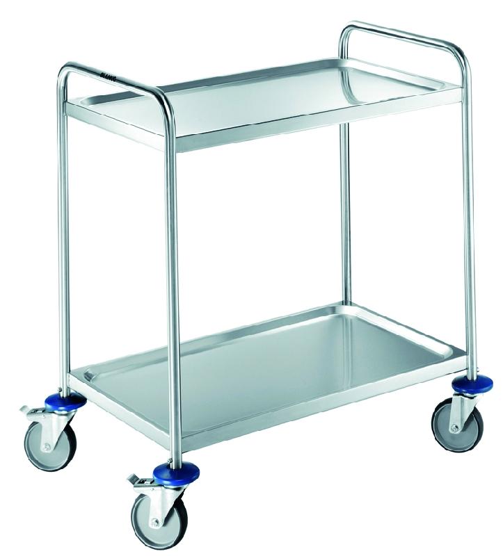 CHARIOT DE LABORATOIRE INOX