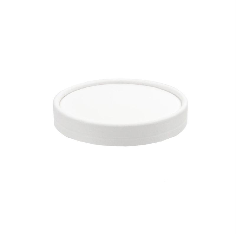 Couvercle carton blanc pour pot à glace 150ml Ø8,5cm - par 1000_0