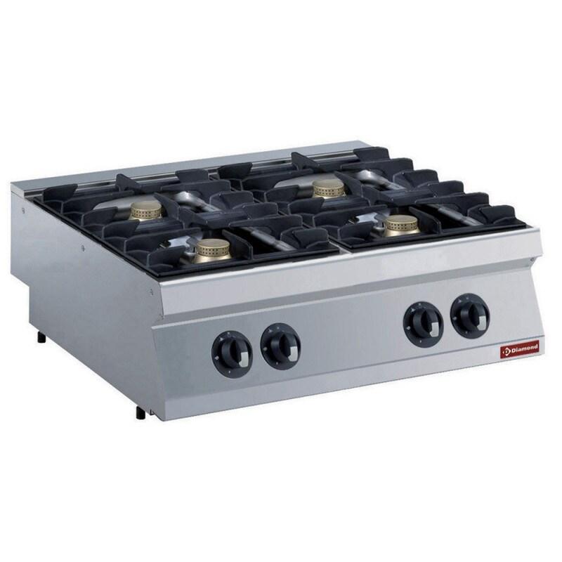 Cuisinière gaz 4 feux -4x 5.5 kw - Diamond - 0615402690256_0