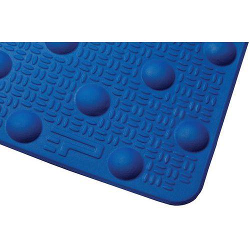 DALLE PODOTACTILE EN RÉSINE AVEC ADHÉSIF 600 X 825 MM BLEU - HANDINORME