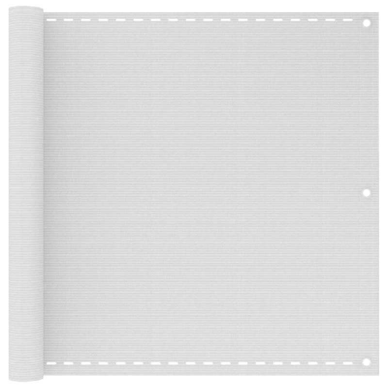 Écran de balcon brise-vue - Protection confidentialité 90x300 cm PEHD blanc - Résistant UV et moisissures_0