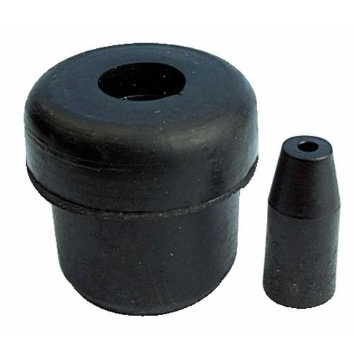 EMBOUTS DE PIEDS DE CHAISE INTÉRIEURS EN CAOUTCHOUC NOIR-18MM-X20 BRICOZOR