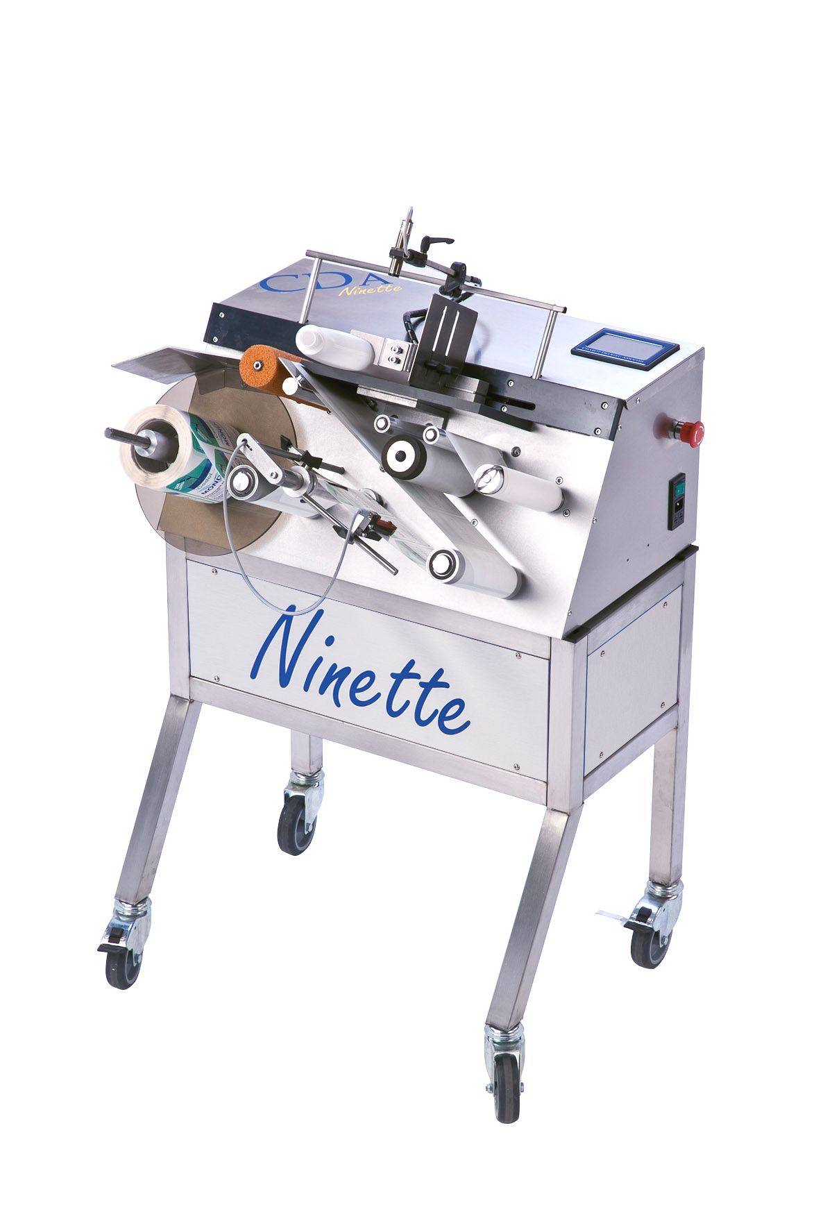 Étiqueteuse semi-automatique Ninette à Plat - pour produits carrés, plats et rectangulaires_0