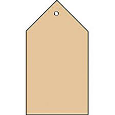 ETIQUETTE À SUSPENDRE, 60 X 120 MM, POUR COLIS, MARRON