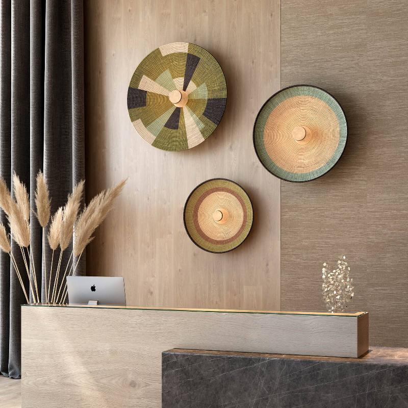 FORESTIER GRASS L APPLIQUE MURALE, BLEU
