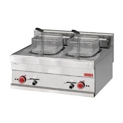 Gastro M Friteuse inox double électrique 2 x 10 Litres, 15 000 W, 400 V - TRI - inox GL922_0