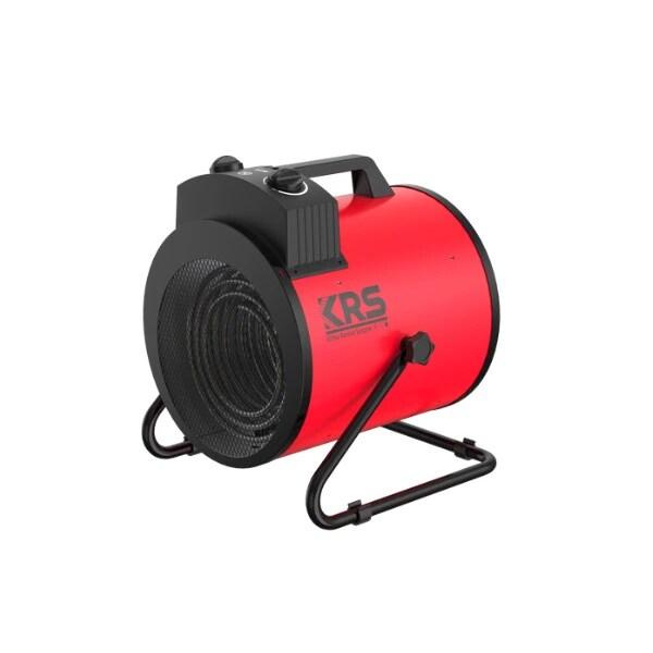 Générateur d'air chaud électrique KRS HE09R - Puissance [kW] 9 - Alimentation électrique [V/Hz] 400/3-50 - Indice de protection IP 24 - rouge acie_0