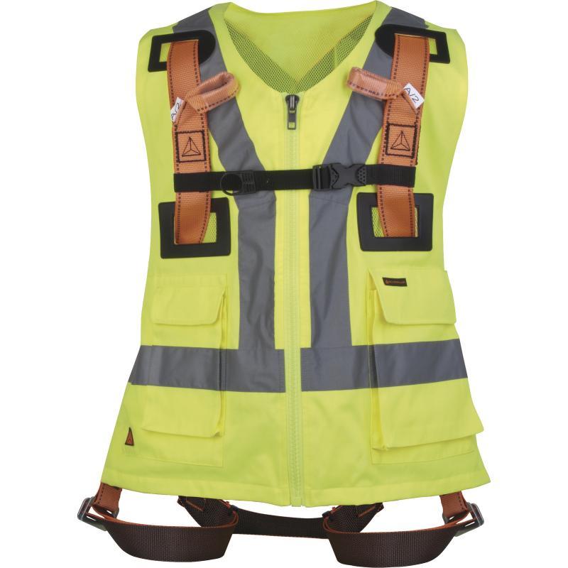 Harnais gilet haute visibilité - 2 points d'accrochage (dorsal/sternal) - har12gil_0