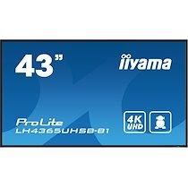 Iiyama LH4365UHSB-B1 Écran d'affichage dynamique En forme de kiosk 108 cm (42.5