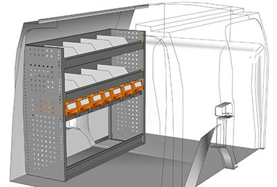 KIT AMÉNAGEMENT CONNECT L1 MÉTALLIQUE CÔTÉ CONDUCTEUR