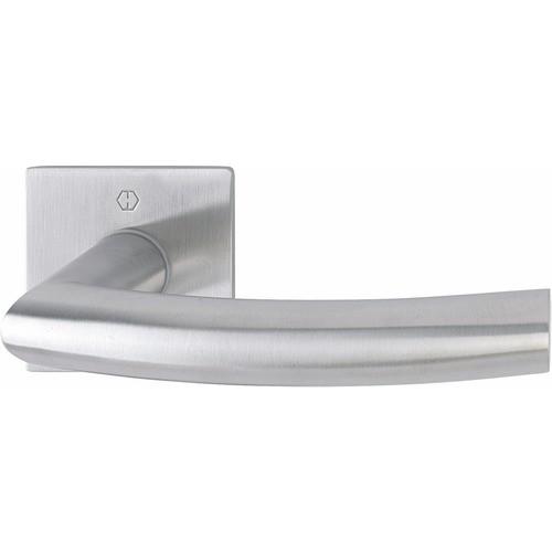 POIGNÉES SUR ROSACES CARRÉES - INOX - LOT DE 10 - QUICK FIT TRONDHEIM HOPPE