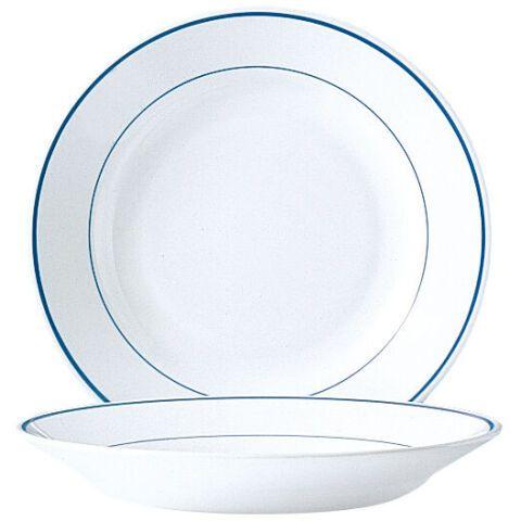 LOT DE 6 - RESTAURANT FILET DELFT ASSIETTE CREUSE Ø 22,5 CM