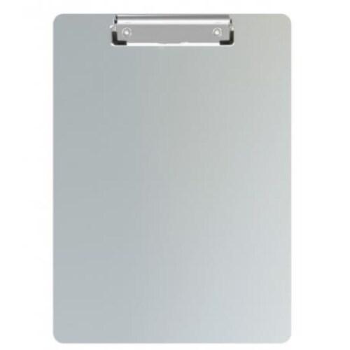MAUL Porte-bloc en aluminium A4, pince nickelée, bande magnétique au dos - 4002390047272_0