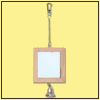 MIROIR DOUBLE AVEC CADRE BOIS