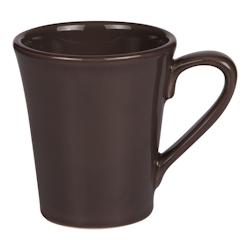 Mug toscane 40 cl gris foncé x2 -  Rond Faïence Table Passion 14x cm - gris faïence 3106232203589_0
