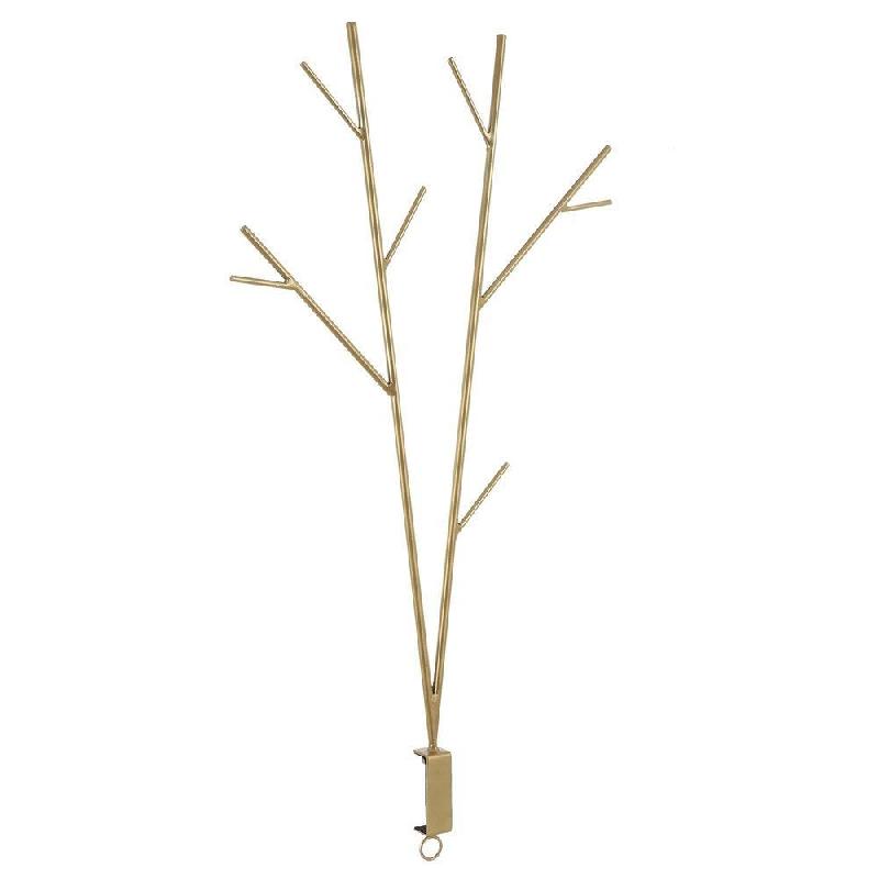 Pince de table arbre métal or_0
