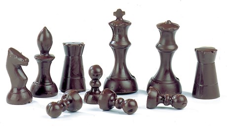 PLAQUE CHOCOLAT 16 EMPREINTES PIONS JEU D'ÉCHEC
