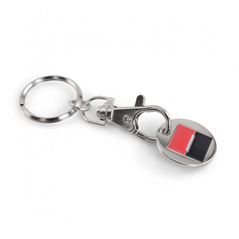 Porte-clés Coin Emaillage 1 à 4 couleurs - Porte-clés jeton pour chariot_0