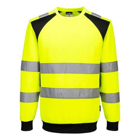 PORTWEST CD805 SWEAT HV ÉCO-CONÇU WX2 JAUNE/NOIR - TAILLE XXXL