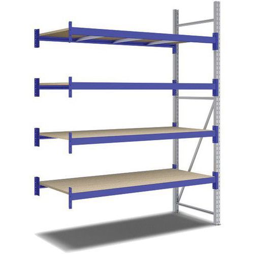 KIT RAYONNAGE SUIVANT 2500X1800X800 MM 4 NIVEAUX 2200 KG - BITO