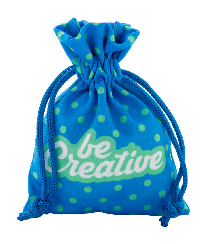 Sac cadeau personnalisé - petit format avec cordons en polyester - impression en sublimation quadri_0