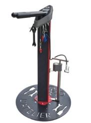 Station de réparation ergonomique avec outils sécurisés - Pompe et cale-roue inclus - Deluxe_0