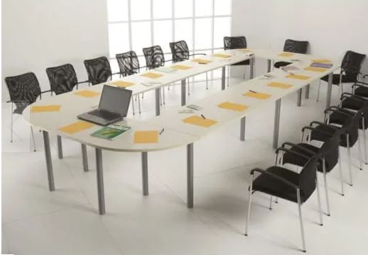 Table de réunion rectangulaire 18 places - ligne plus - 16 pieds - 488 x 212 cm_0
