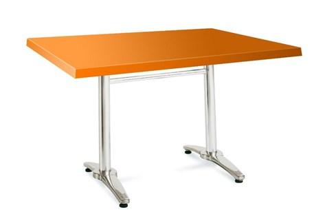 TABLE DE TERRASSE CALYPSO ORANGE 110X70 CM