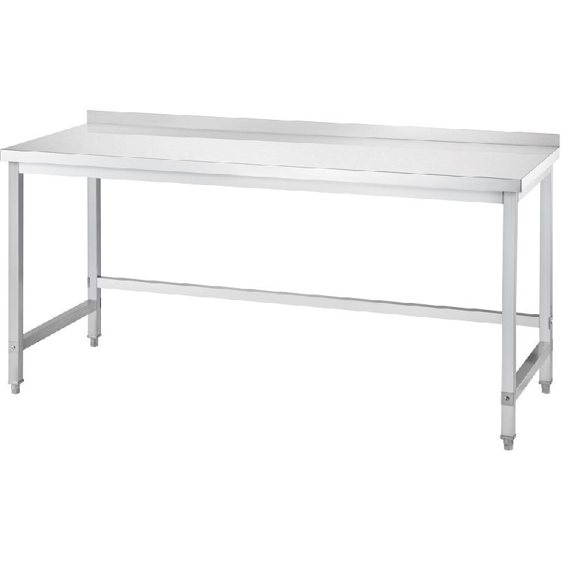 Table de travail Gredil avec entretoise 600 x 600 x 850 mm, avec rebord, à monter soi-même - DAT06671A_0