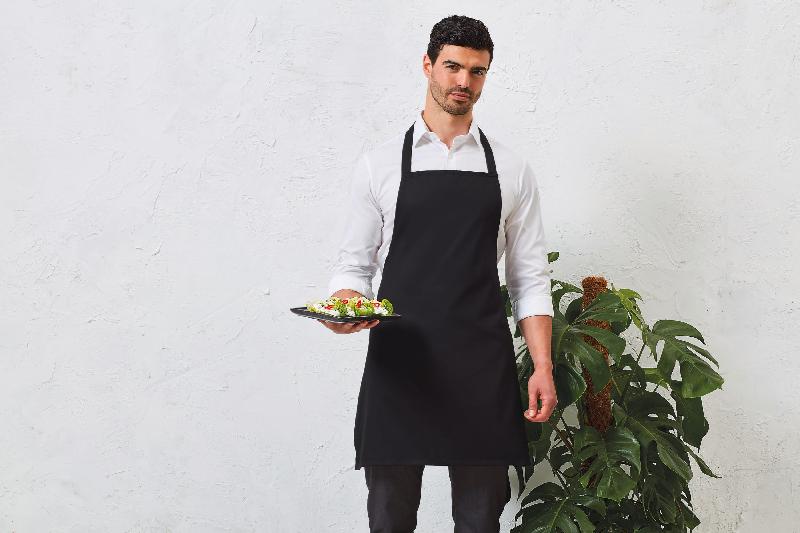 Tablier à bavette - Réf: PR165 - Premier - 80% polyester / 20% coton twill - Lavage domestique et industriel_0