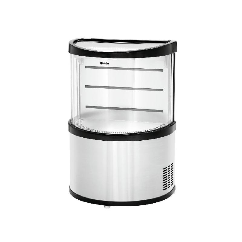 Vitrine inox libre-service ventilée positive 60 Litres, sur roulettes, 175 W, 220 V - MONO_0