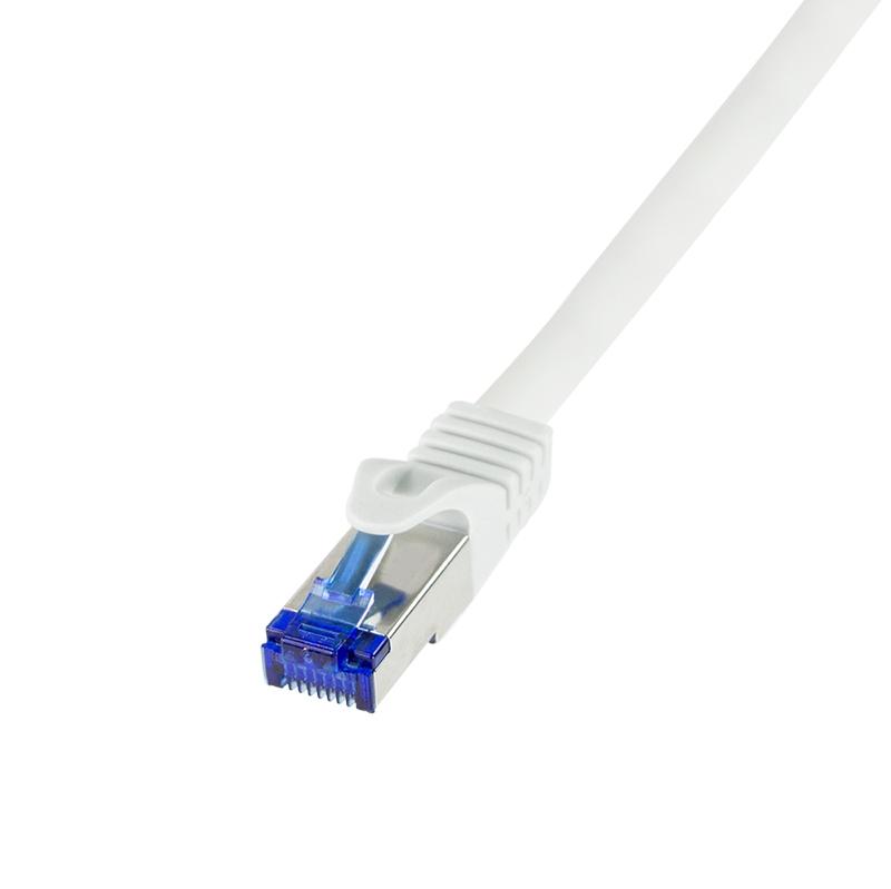LogiLink C6A061S - Câble réseau blanc 3m Cat6a S/FTP (S-STP) RJ-45 mâle-mâle LSZH 10GBase-T 500 MHz_0