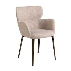 AC ANGEL CERDA Angel Cerdá Chaise en tissu marbré marron 4104C 58 x 59 x 80 - marron textile 8435631027126_0