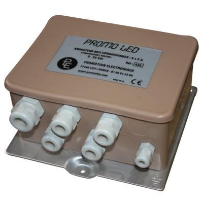Animateur LED 3/4 voies 5A - Étanche IP55 - 64 animations préprogrammées_0